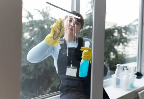 Nettoyage de vitres intérieures et extérieures à la Richardais